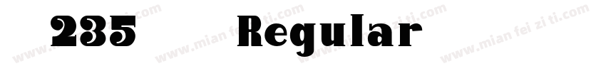 字魂235号千纸鹤 Regular字体转换